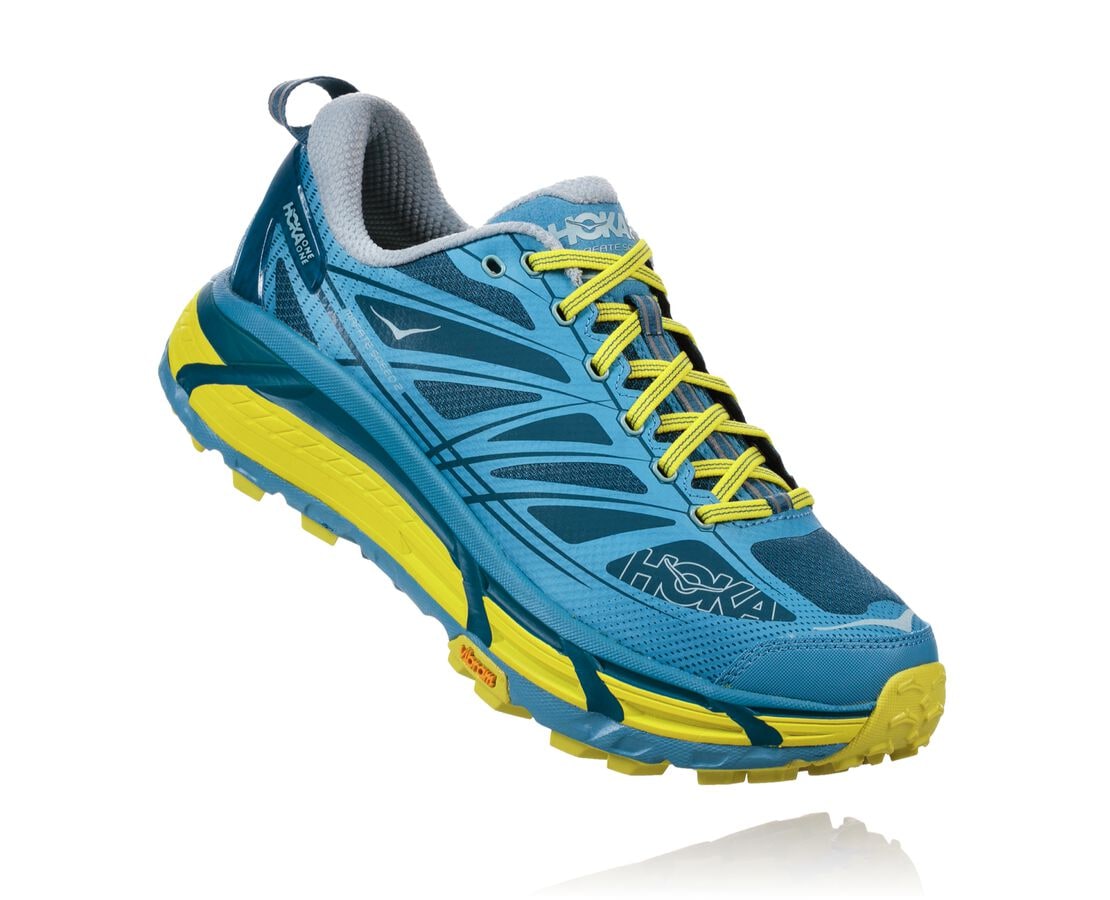 Sapatilhas Hoka One One MAFATE SPEED 2 Portugal - Sapatilhas Trail Homem Azuis - WKCDQR-605